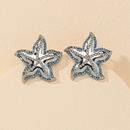 moda 1 par de pendientes de estrellas de mar de diamantes venta al por mayor de venta calientepicture14