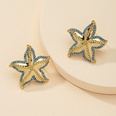 moda 1 par de pendientes de estrellas de mar de diamantes venta al por mayor de venta calientepicture16