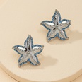 moda 1 par de pendientes de estrellas de mar de diamantes venta al por mayor de venta calientepicture17