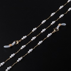 fashion simple pearl glasses chain