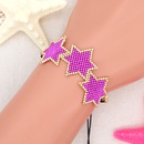 Purple Sixpointed Star Beaded Braceletpicture10