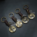 retro woven 12 constellation leather keychainpicture12