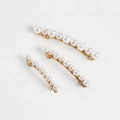 Korea simple pearl clip