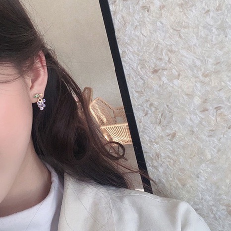 fashion diamond-studded grape earrings's discount tags