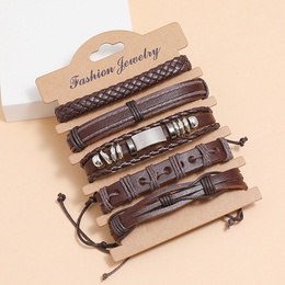 retro woven leather bracelet setpicture8