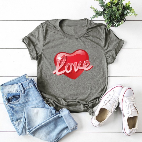 Valentine's Day red love t-shirt's discount tags