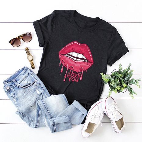 Valentine's Day sexy lips t-shirt's discount tags