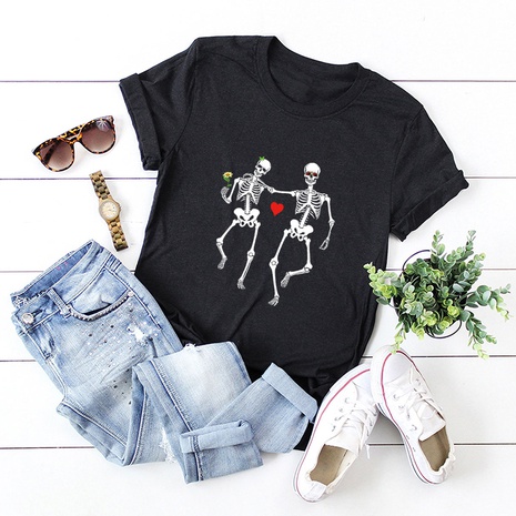 Valentine's Day love skulls t-shirt's discount tags