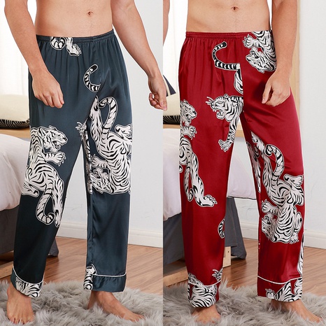 simple new silk pajama trousers's discount tags