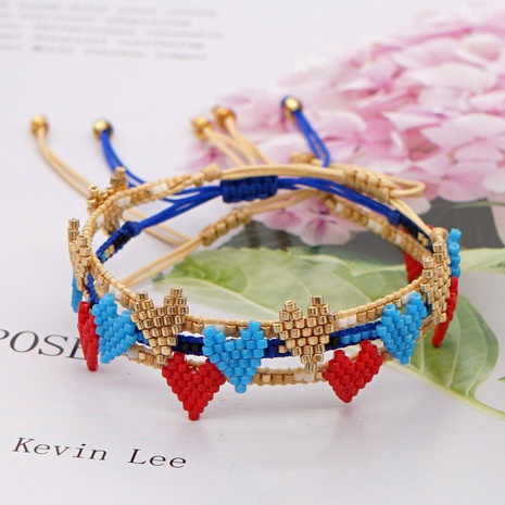 Miyuki Rice Beads Hand-woven Love Beaded Bracelet's discount tags