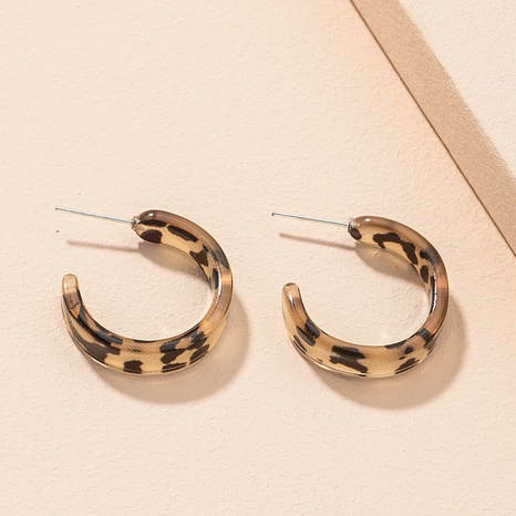 new simple geometric leopard earrings's discount tags