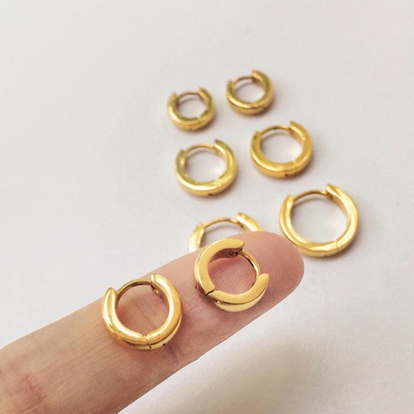 new simple circle small earring's discount tags