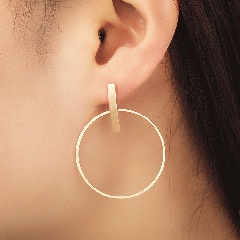 fashion round simple earrings