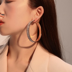 full diamond gradient color earrings