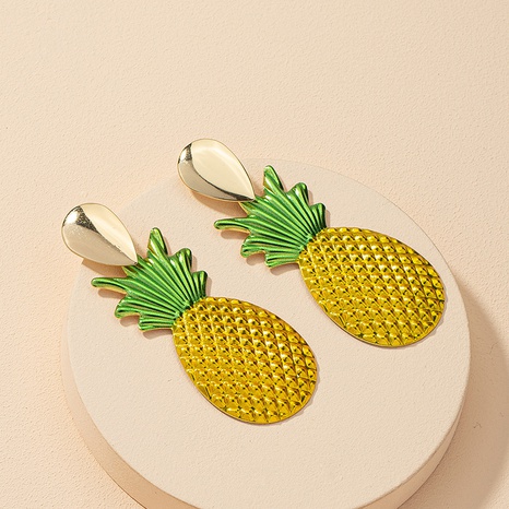 pineapple metal fashion earrings's discount tags