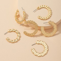 fashion alloy earrings 3 pairs set