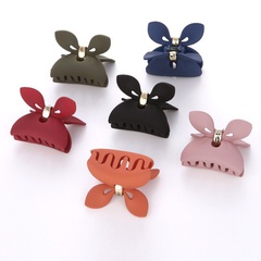 Korea cute bow solid color catch clip