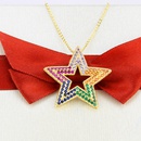 full diamond fivepointed star copper necklacepicture10