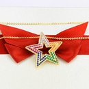full diamond fivepointed star copper necklacepicture13
