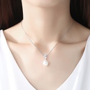 einfache neue Zirkon Muschel Perlen Halskettepicture10