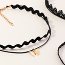 childrens black clavicle chain simple choker setpicture6