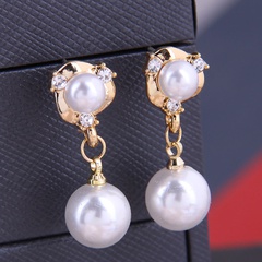 Korean Fashion Sweet Elegant Flower Pearl Earrings