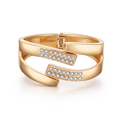 bracelet ouvert brillant diamant simple