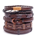 Simple retro woven 5piece leather braceletpicture8