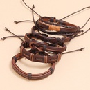 Simple retro woven 5piece leather braceletpicture10