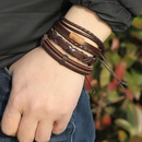 Simple retro woven 5piece leather braceletpicture12