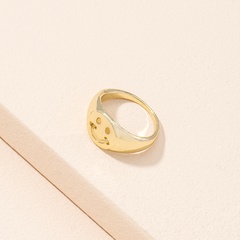 Netter Smiley-Ring der einfachen koreanischen einfachen Retro-Mode