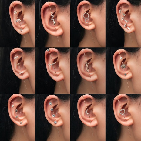 nouvelles boucles d'oreilles simples en zircon incrusté's discount tags