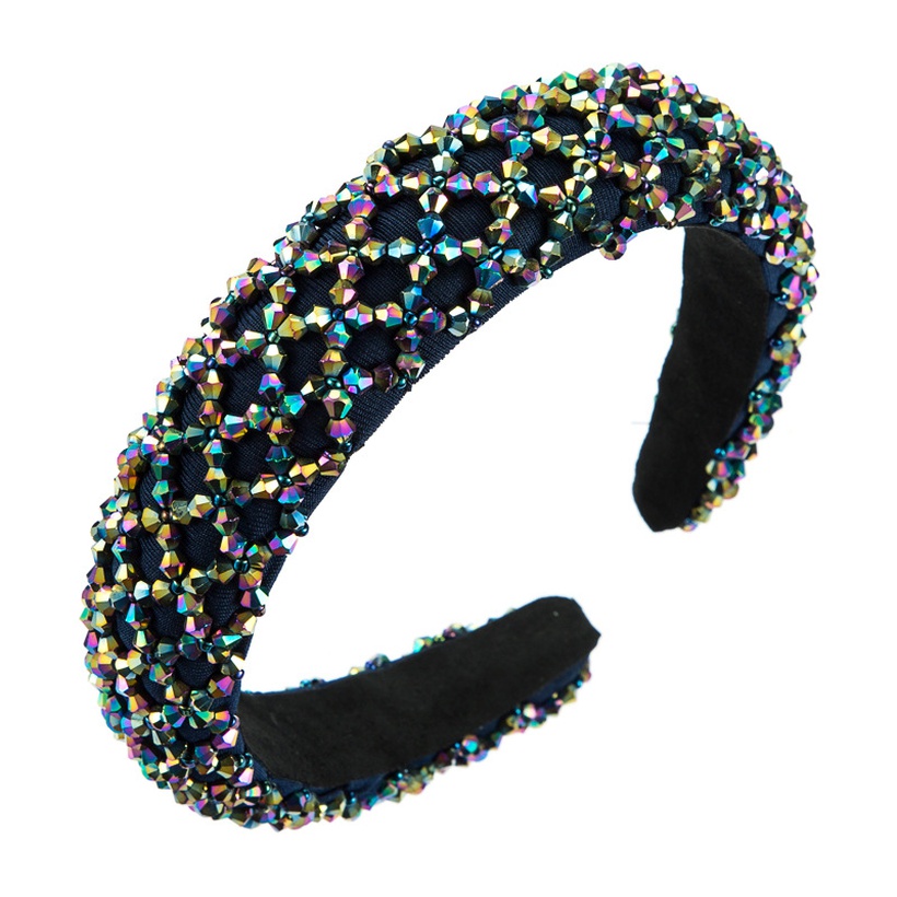 fashion beaded crystal sponge headband