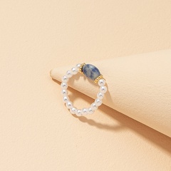 fashion pearl stone ring
