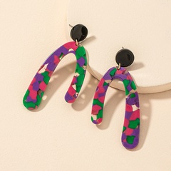 acrylic geometric fashion earrings