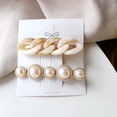 Korea simple chain pearl hairpin setpicture15