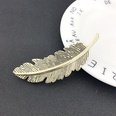 Retro Exaggerated Metal Feather Hairpinpicture15