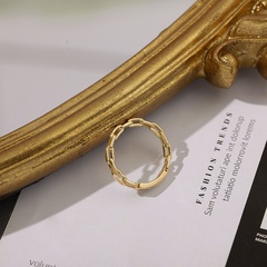 Mode goldenen einfachen Ring