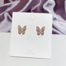 Korean simple zircon microinlaid butterfly earringspicture14