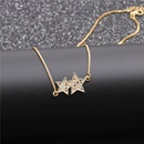 microinlaid zircon stars pendant necklacepicture7