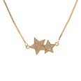 microinlaid zircon stars pendant necklacepicture10