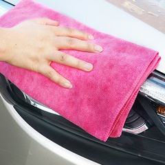 Colored microfiber absorbent car towel random colors