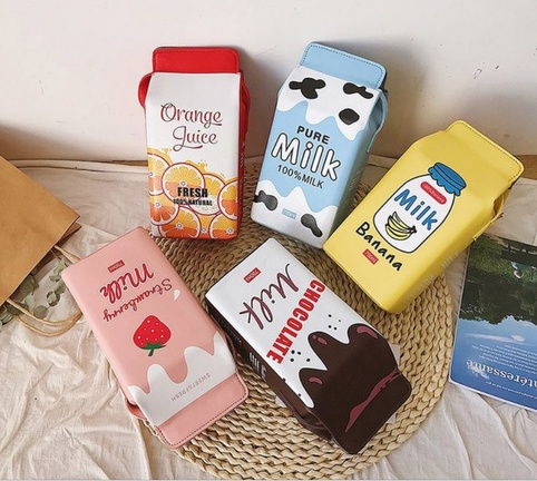 new fashion cute milk hit color messenger bag