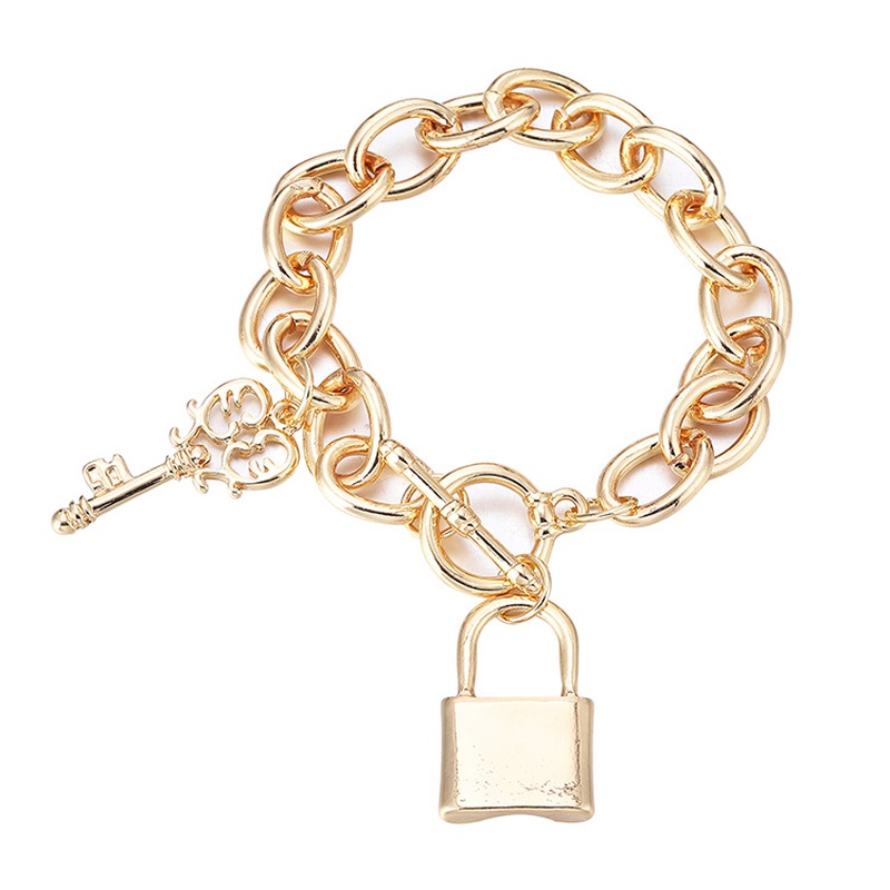 simple heartshaped fashion OT buckle bracelet