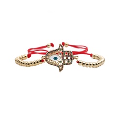 simple zircon jewelry palm demon eye adjustable bracelet