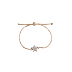 new simple adjustable diamond five-pointed star bracelet