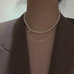 Mode Retro Perle Mode Halskette