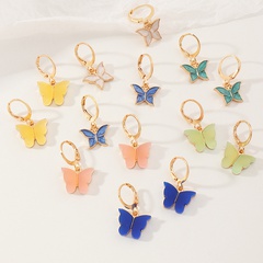 fashion butterfly simple acrylic earrings