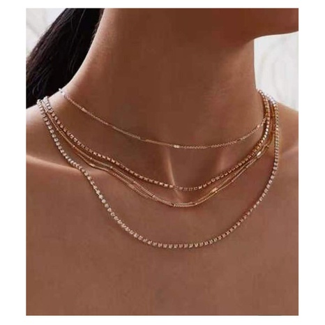 simple golden clavicle necklace's discount tags