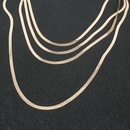 retro simple alloy multilayer golden necklacepicture7